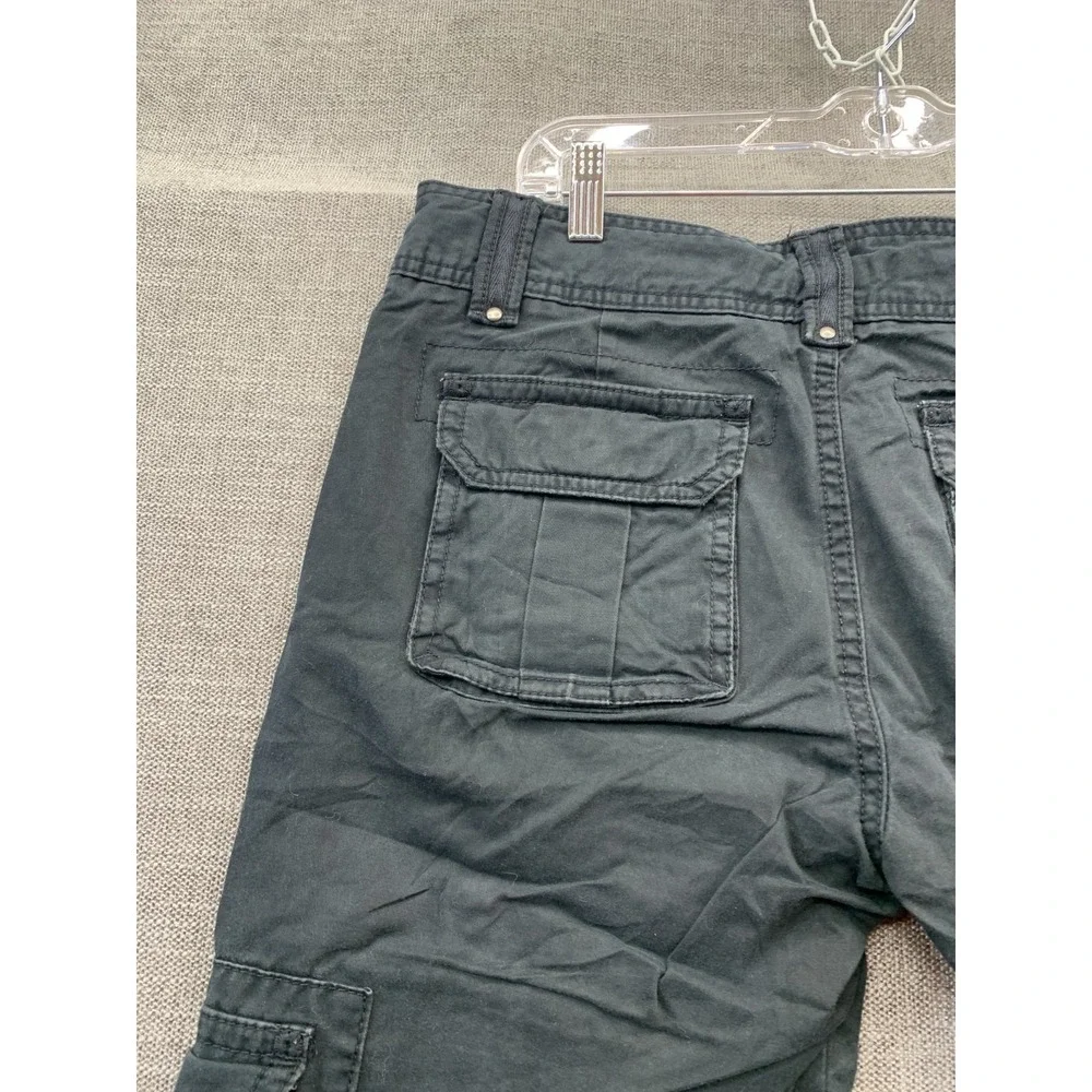 Gap Relaxed Fit‎ Cargo Pants Boys 10 Gray Dark Wash Straight Leg Outdoor Hiking